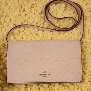 Coach Light Beige Crossbody Bag